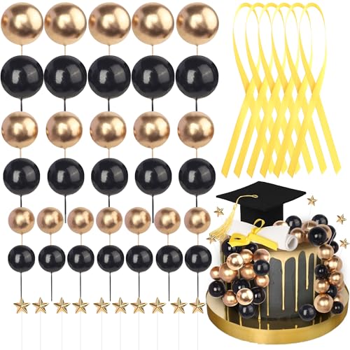 24 Stück Abschluss 2025 Tortendeko Abschluss Kappen Diplom Kugeln Kuchen Deko Gratulation zum Graduierung Kuchendekorationen für Class of 2025 Graduierung Party Kuchen Dekoration Schwarz Gold 24 Stück Abschluss 2025 Tortendeko Abschluss Kappen Diplom Kugeln Kuchen Deko Gratulation zum Graduierung Kuchendekorationen für Class of 2025 Graduierung Party Kuchen Dekoration Schwarz Gold von SYKYCTCY