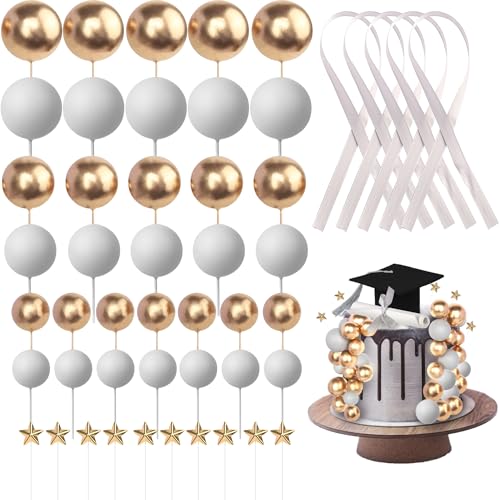 24 Stück Abschluss 2025 Tortendeko Abschluss Kappen Diplom Kugeln Kuchen Deko Gratulation zum Graduierung Kuchendekorationen für Class of 2025 Graduierung Party Kuchen Dekoration Schwarz Gray 24 Stück Abschluss 2025 Tortendeko Abschluss Kappen Diplom Kugeln Kuchen Deko Gratulation zum Graduierung Kuchendekorationen für Class of 2025 Graduierung Party Kuchen Dekoration Schwarz Gray von SYKYCTCY