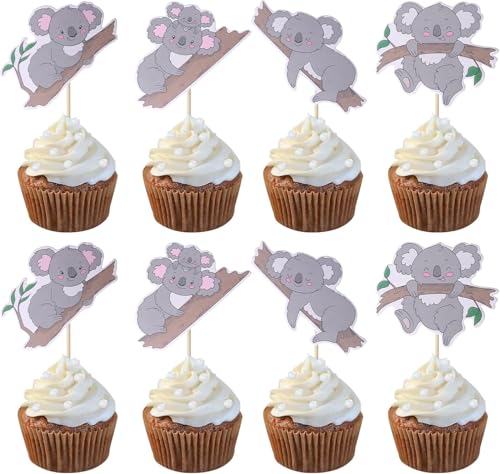 24 Stück Koala Tortendeko Geburtstag Cupcake Toppers Wild Animal Muffin Dekoration Koala Cupcake Tortendeko Baby Shower Geburtstag Thema Party Kuchen Dekorationen Zubehör 24 Stück Koala Tortendeko Geburtstag Cupcake Toppers Wild Animal Muffin Dekoration Koala Cupcake Tortendeko Baby Shower Geburtstag Thema Party Kuchen Dekorationen Zubehör von SYKYCTCY