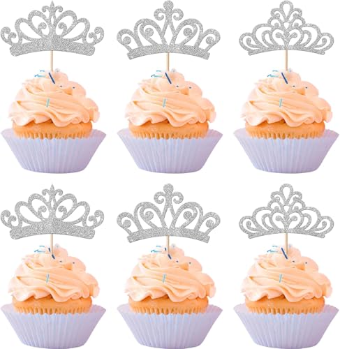 24 Stück Krone Tortendeko Glitzer Prinzessin Thema Cupcake Toppers Mini Krone Kuchen Deko für Baby Dusche Prinzessin Thema Geburtstag Hochzeit Party Kuchen Dekorationen Silber Neu 24 Stück Krone Tortendeko Glitzer Prinzessin Thema Cupcake Toppers Mini Krone Kuchen Deko für Baby Dusche Prinzessin Thema Geburtstag Hochzeit Party Kuchen Dekorationen Silber Neu von SYKYCTCY