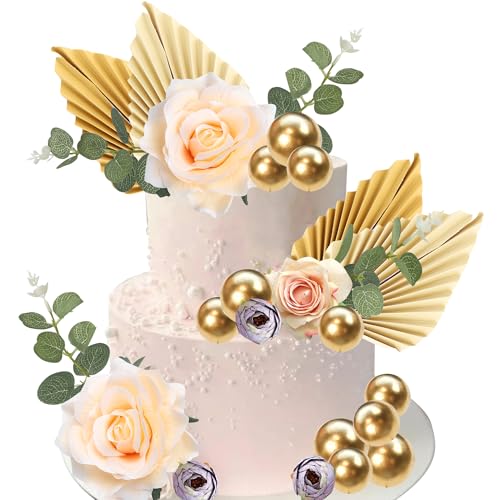 25 Stück Boho Kuchen Dekorationen Sets Papier Palme Fächer Blume Tortendeko Gold Kugel Kuchen Deko für Baby Shower Kinder Jungen Mädchen Hochzeit Geburtstag Party 25 Stück Boho Kuchen Dekorationen Sets Papier Palme Fächer Blume Tortendeko Gold Kugel Kuchen Deko für Baby Shower Kinder Jungen Mädchen Hochzeit Geburtstag Party von SYKYCTCY