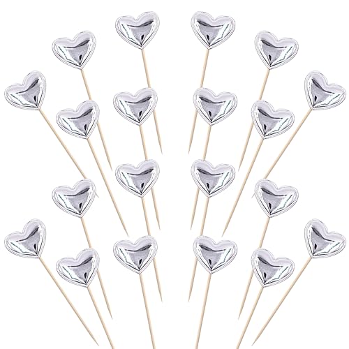 30 Stück Liebe Herz Tortendeko PU-Material Liebe Herz Form Cupcake Toppers Glitzern Herz Geburtstag Kuchen Deko für Valentinstag Baby Dusche Verlobung Hochzeit Party Kuchen Dekorationen Silber 30 Stück Liebe Herz Tortendeko PU-Material Liebe Herz Form Cupcake Toppers Glitzern Herz Geburtstag Kuchen Deko für Valentinstag Baby Dusche Verlobung Hochzeit Party Kuchen Dekorationen Silber von SYKYCTCY