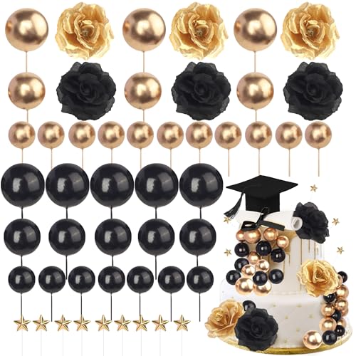 32 Stück 2025 Abschluss Kuchen Deko Class of 2025 Graduierung Tortendeko Abschlusskappe Diplom Kugeln Blume Gratulation Grad Kuchendekorationen für Abschluss Thema Party Kuchen Dekoration Schwarz Gold 32 Stück 2025 Abschluss Kuchen Deko Class of 2025 Graduierung Tortendeko Abschlusskappe Diplom Kugeln Blume Gratulation Grad Kuchendekorationen für Abschluss Thema Party Kuchen Dekoration Schwarz Gold von SYKYCTCY