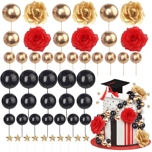 32 Stück 2025 Abschluss Kuchen Deko Class of 2025 Graduierung Tortendeko Abschlusskappe Diplom Kugeln Blume Gratulation Grad Kuchendekorationen für Abschluss Thema Party Kuchen Dekoration Schwarz Rot 32 Stück 2025 Abschluss Kuchen Deko Class of 2025 Graduierung Tortendeko Abschlusskappe Diplom Kugeln Blume Gratulation Grad Kuchendekorationen für Abschluss Thema Party Kuchen Dekoration Schwarz Rot von SYKYCTCY