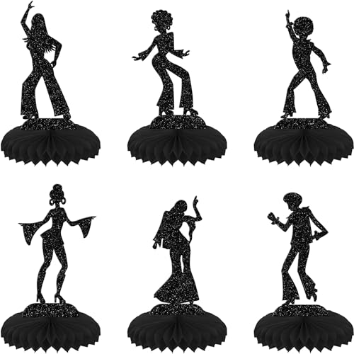 6 Stück 70's Disco Tischdeko Glitzer 70s Disco Dancing Wabe Dekorationen Musik Thema Tischdeko Hochzeit Geburtstag Tortendeko für Hochzeit Verlobung Party Tischdekoration 6 Stück 70's Disco Tischdeko Glitzer 70s Disco Dancing Wabe Dekorationen Musik Thema Tischdeko Hochzeit Geburtstag Tortendeko für Hochzeit Verlobung Party Tischdekoration von SYKYCTCY