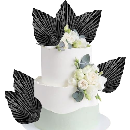 6 Stück Papier Palmen Fächer Kuchen Deko Palme Fan Tortendeko Handwerk DIY Fan Cupcake Toppers Palme Speer Blätter Cake Toppers für Hochzeit Geburtstag Party Kuchen Dekoration Knall Schwarz 6 Stück Papier Palmen Fächer Kuchen Deko Palme Fan Tortendeko Handwerk DIY Fan Cupcake Toppers Palme Speer Blätter Cake Toppers für Hochzeit Geburtstag Party Kuchen Dekoration Knall Schwarz von SYKYCTCY
