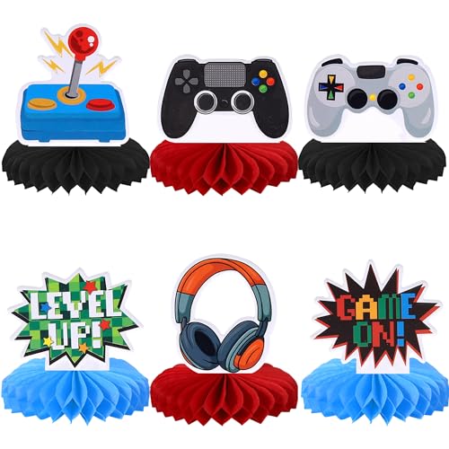 6 Stück Videospiel Tischdeko Game On Tischdeko Geburtstag Steuerungen GamePad Tischdeko Wabe Dekorationen für Spiel Thema Baby Dusche Kinder Jungen Mädchen Geburtstag Party Tischdekorationen Zubehör 6 Stück Videospiel Tischdeko Game On Tischdeko Geburtstag Steuerungen GamePad Tischdeko Wabe Dekorationen für Spiel Thema Baby Dusche Kinder Jungen Mädchen Geburtstag Party Tischdekorationen Zubehör von SYKYCTCY