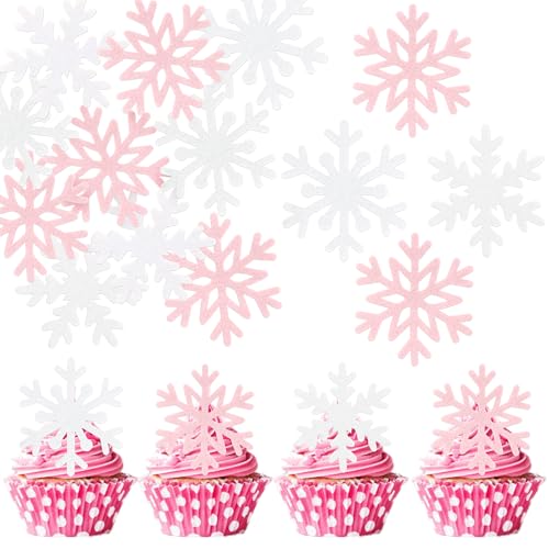 60 Stück Essbare Schneeflocke Tortendeko Essbare Winter Wonderland Cupcake Dekorationen Waffelpapier Schneeflocke Kuchen Deko für Baby Dusche Kinder Geburtstag Party Kuchen Dekorationen Weiß Rosa 60 Stück Essbare Schneeflocke Tortendeko Essbare Winter Wonderland Cupcake Dekorationen Waffelpapier Schneeflocke Kuchen Deko für Baby Dusche Kinder Geburtstag Party Kuchen Dekorationen Weiß Rosa von SYKYCTCY