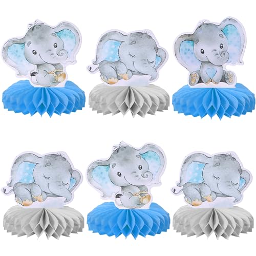 SYKYCTCY 6 Stück Blau Elefant Tischdeko It's a Boy Baby Dusche Tischdeko Geburtstag Elefant Thema Wabe Dekorationen für Geschlecht Reveal Baby Dusche Geburtstag Party Tischdekoration Zubehör SYKYCTCY 6 Stück Blau Elefant Tischdeko It's a Boy Baby Dusche Tischdeko Geburtstag Elefant Thema Wabe Dekorationen für Geschlecht Reveal Baby Dusche Geburtstag Party Tischdekoration Zubehör von SYKYCTCY