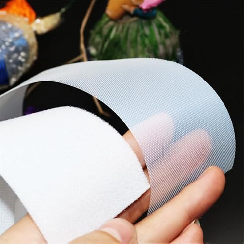 20/25/30/40/50mm Transparent Schwarz Weiß Weiche Baby Haken Schleife Verschluss Band Sicher Baby DIY Nähen Selbst Klebe Aufkleber Band 1M (Color : 25mm Black, Size : One Side Loop 1meter) von SYLALE