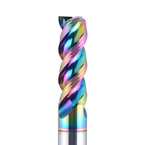 SYLALE 1pc 1-12mm CNC 3 Flute Vollhartmetalllegierung Schaftfräser, DLC-Beschichtung, U-förmiger Fräser for Aluminium DAU3E (Color : DAU3E-D10-L30) von SYLALE