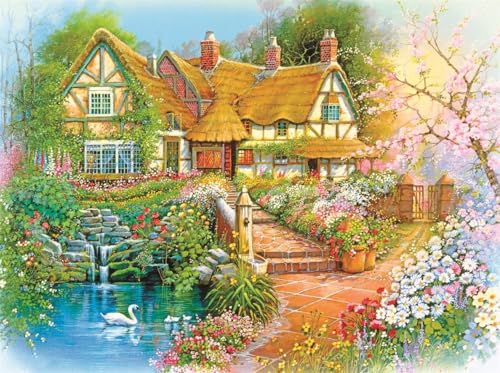 SYMON Leinwand Komplettset für Erwachsene, Chalet im Wald, 11 CT bedruckt, Leinwand, Erwachsene, Anfänger, Kreuzstich, Komplettset 40 x 50 cm SYMON Leinwand Komplettset für Erwachsene, Chalet im Wald, 11 CT bedruckt, Leinwand, Erwachsene, Anfänger, Kreuzstich, Komplettset 40 x 50 cm von SYMON
