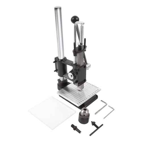 Leder Stanzwerkzeug, Leder Locher Werkzeug mit Hochleistungsfeder, Standard-Bohrfutter, Rutschfestem Griff und Höhenverstellbar 0-16 cm, Stanzmaschine für Leder, Stoff, Papier Leder Stanzwerkzeug, Leder Locher Werkzeug mit Hochleistungsfeder, Standard-Bohrfutter, Rutschfestem Griff und Höhenverstellbar 0-16 cm, Stanzmaschine für Leder, Stoff, Papier von SYNCMH
