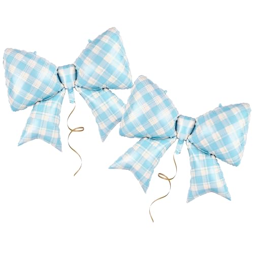 Folienballon-Set, 2-teilig, gestreift, in Blau, ideal für Geburtstags- und Festival-Mottopartys Folienballon-Set, 2-teilig, gestreift, in Blau, ideal für Geburtstags- und Festival-Mottopartys von SYNUO