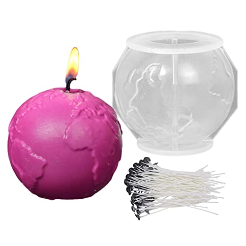 SYNYEY Mondharz-Form, Epoxidharz-Mondform für Seife, 3D-Kerzenform, Seifenherstellung, Form für Bastelliebhaber, Familie, DIY-Kerzen-Set von SYNYEY