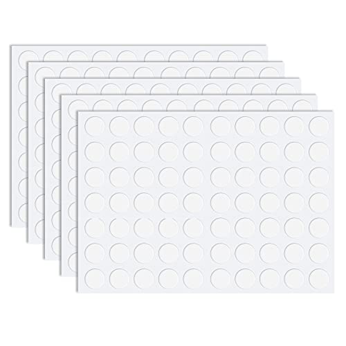 TONAUP 350 Stück 20mm Doppelseitige Klebepunkte Transparente Doppelseitige Klebeband Runde Aufkleber Acryl Keine Spuren Starker Klebende Aufkleber für DIY handgefertigte Bastel Arbeiten Büro Bedarf von SYNYEY
