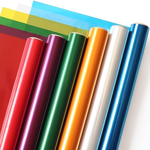 SYOGUA Transparente farbige Zellophanrolle – 6 Farben, 86,4 cm x 5 m Zellophanpapierrollen – Rot, Lila, Grün, Gold, Blau, transparente Zellophanfolie für Geschenkkörbe, Leckereien, Bastelprojekte SYOGUA Transparente farbige Zellophanrolle – 6 Farben, 86,4 cm x 5 m Zellophanpapierrollen – Rot, Lila, Grün, Gold, Blau, transparente Zellophanfolie für Geschenkkörbe, Leckereien, Bastelprojekte von SYOGUA