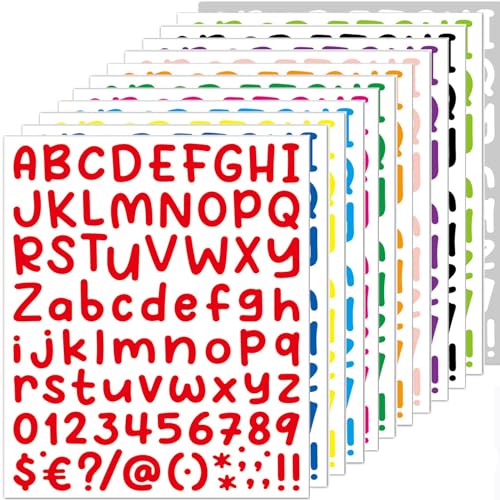 12 Bögen Buchstaben Aufkleber,Klebebuchstaben,Buchstaben zum Aufkleben,Bunte Buchstaben Sticker,Vinyl Buchstaben Aufkleber,für Postfach,Schilder,Adressnummer,DIY Scrapbooking,Dekorationskunst 12 Bögen Buchstaben Aufkleber,Klebebuchstaben,Buchstaben zum Aufkleben,Bunte Buchstaben Sticker,Vinyl Buchstaben Aufkleber,für Postfach,Schilder,Adressnummer,DIY Scrapbooking,Dekorationskunst von SYQZMYA