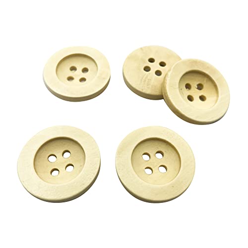 50pcs Large Size Wood Buttons 30mm Round Sewing Button 4 Holes Large Buttons for Crafts Sewing Large Wooden Buttons for DIY Clothing Bag Decoration Supplies A1669 50pcs Large Size Wood Buttons 30mm Round Sewing Button 4 Holes Large Buttons for Crafts Sewing Large Wooden Buttons for DIY Clothing Bag Decoration Supplies A1669 von SYSOLYWIN