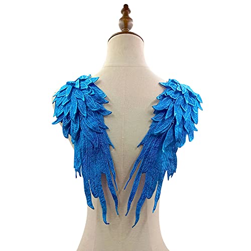 1 Paar 3D Stickerei Spitze Bestickte Flügel Applikation DIY Kleidung Zubehör Schulterflicken Spitzenapplikation Engel Patches DIY Kleidung Zubehör Mehrfarbig Spitzenmotive Patches -Blau 1 Paar 3D Stickerei Spitze Bestickte Flügel Applikation DIY Kleidung Zubehör Schulterflicken Spitzenapplikation Engel Patches DIY Kleidung Zubehör Mehrfarbig Spitzenmotive Patches -Blau von SYSUII