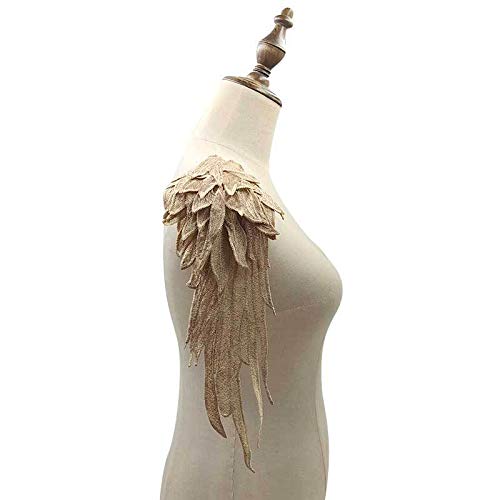 1 Paar 3D Stickerei Spitze Bestickte Flügel Applikation DIY Kleidung Zubehör Schulterflicken Spitzenapplikation Engel Patches DIY Kleidung Zubehör Mehrfarbig Spitzenmotive Patches -Khaki 1 Paar 3D Stickerei Spitze Bestickte Flügel Applikation DIY Kleidung Zubehör Schulterflicken Spitzenapplikation Engel Patches DIY Kleidung Zubehör Mehrfarbig Spitzenmotive Patches -Khaki von SYSUII