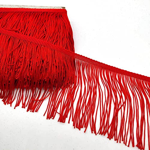 10 Meter Länge 10cm Breite Quaste Schnittfranse Fransen Geschnitten Fransenborte Tanzfransen Quaste Fransen-Borten Bänder zum Nähen für DIY Basteln Apparel Kleidung,Kostüme,Nähen,Dekoration,Rot 10 Meter Länge 10cm Breite Quaste Schnittfranse Fransen Geschnitten Fransenborte Tanzfransen Quaste Fransen-Borten Bänder zum Nähen für DIY Basteln Apparel Kleidung,Kostüme,Nähen,Dekoration,Rot von SYSUII