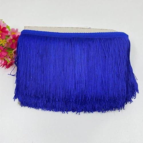 10 Meter Länge 15cm Breite Fransenborte Quaste Fransen-Borten Fransenband Schnittfranse Dekoband zum Nähen Tanzfransen Nähzubehör für DIY Basteln Apparel Kleidung,Kostüme Dekoration -Dunkelblau#2 10 Meter Länge 15cm Breite Fransenborte Quaste Fransen-Borten Fransenband Schnittfranse Dekoband zum Nähen Tanzfransen Nähzubehör für DIY Basteln Apparel Kleidung,Kostüme Dekoration -Dunkelblau#2 von SYSUII
