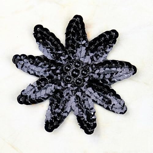 10 PCS Blumen Bestickte Patches zum Aufbügeln Glitzer Pailletten Bestickte Aufnäher zum Aufnähen Blumen Bügelflicken Patches Blumen Applikation für Hut,Jeans,Jacken Rucksäcke,DIY-Zubehör-Schwarz 10 PCS Blumen Bestickte Patches zum Aufbügeln Glitzer Pailletten Bestickte Aufnäher zum Aufnähen Blumen Bügelflicken Patches Blumen Applikation für Hut,Jeans,Jacken Rucksäcke,DIY-Zubehör-Schwarz von SYSUII