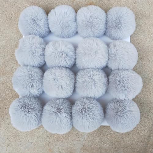 10 Stück 6CM Bommel für Mütze, Kunstfell Pompon Kunstfell Bommel Fellbommel Künstliche Fellbommel für StrickMützen und Beanies Weihnachtsdekoration Schlüsselanhänger Anhängern Dekoration -hellgrau 10 Stück 6CM Bommel für Mütze, Kunstfell Pompon Kunstfell Bommel Fellbommel Künstliche Fellbommel für StrickMützen und Beanies Weihnachtsdekoration Schlüsselanhänger Anhängern Dekoration -hellgrau von SYSUII