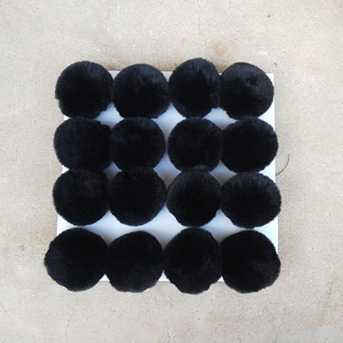10 Stück 6CM Bommel für Mütze, Kunstfell Pompon Kunstfell Bommel Fellbommel Künstliche Fellbommel für StrickMützen und Beanies Weihnachtsdekoration Schlüsselanhänger Anhängern Dekoration -Schwarz 10 Stück 6CM Bommel für Mütze, Kunstfell Pompon Kunstfell Bommel Fellbommel Künstliche Fellbommel für StrickMützen und Beanies Weihnachtsdekoration Schlüsselanhänger Anhängern Dekoration -Schwarz von SYSUII