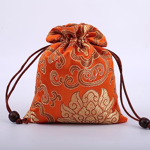 10 Stück Seide Schmuckbeutel 13*16cm Schmuckbeutel mit Kordelzug Chinesische Brokattasche Kleine Schmuck Aufbewahrungsbeutel Geschenksäckchen für Aufbewahrung von Schmuck, Juwelen, SüßIgkeiten 10 Stück Seide Schmuckbeutel 13*16cm Schmuckbeutel mit Kordelzug Chinesische Brokattasche Kleine Schmuck Aufbewahrungsbeutel Geschenksäckchen für Aufbewahrung von Schmuck, Juwelen, SüßIgkeiten von SYSUII