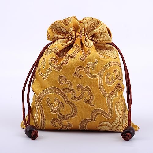 10 Stück Seide Schmuckbeutel 13*16cm Schmuckbeutel mit Kordelzug Chinesische Brokattasche Kleine Schmuck Aufbewahrungsbeutel Geschenksäckchen für Aufbewahrung von Schmuck, Juwelen, SüßIgkeiten 10 Stück Seide Schmuckbeutel 13*16cm Schmuckbeutel mit Kordelzug Chinesische Brokattasche Kleine Schmuck Aufbewahrungsbeutel Geschenksäckchen für Aufbewahrung von Schmuck, Juwelen, SüßIgkeiten von SYSUII