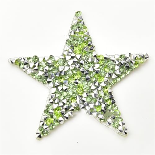 10 Stück Stern Strass Aufnäher Patches zum Aufbügeln Glitzer Fünfzackiger Stern Aufnäher zum Aufnähen Bügelflicken Patches Applikation für Kleidung Jacke Shirt Jeans Hose Taschen Rucksäcke-Grün 10 Stück Stern Strass Aufnäher Patches zum Aufbügeln Glitzer Fünfzackiger Stern Aufnäher zum Aufnähen Bügelflicken Patches Applikation für Kleidung Jacke Shirt Jeans Hose Taschen Rucksäcke-Grün von SYSUII