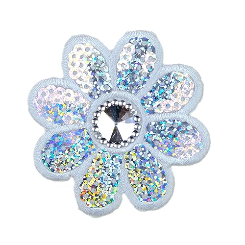 10 Stücke Blumen Flicken zum Aufbügeln Glitzer Pailletten Bestickte Aufnäher zum Aufnähen Reparatur Applikationen Patches für Kleidung Jacken Hüte Rucksäcke Jeans Reparieren DIY Zubehör-Weiß 10 Stücke Blumen Flicken zum Aufbügeln Glitzer Pailletten Bestickte Aufnäher zum Aufnähen Reparatur Applikationen Patches für Kleidung Jacken Hüte Rucksäcke Jeans Reparieren DIY Zubehör-Weiß von SYSUII