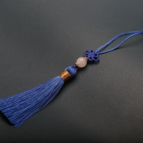 10 Stücke Mini Quasten,Handgemachte Seidige Quaste Schlüsselanhänger mit Perlen Lesezeichen Quaste Anhänger Kleinen Chinesischen Knoten für DIY Schmuck Ohrring Basteln Schlüsselanhänger -Dunkelblau 10 Stücke Mini Quasten,Handgemachte Seidige Quaste Schlüsselanhänger mit Perlen Lesezeichen Quaste Anhänger Kleinen Chinesischen Knoten für DIY Schmuck Ohrring Basteln Schlüsselanhänger -Dunkelblau von SYSUII