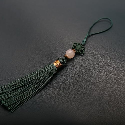 10 Stücke Mini Quasten,Handgemachte Seidige Quaste Schlüsselanhänger mit Perlen Lesezeichen Quaste Anhänger Kleinen Chinesischen Knoten für DIY Schmuck Ohrring Basteln Schlüsselanhänger -dunkelgrün 10 Stücke Mini Quasten,Handgemachte Seidige Quaste Schlüsselanhänger mit Perlen Lesezeichen Quaste Anhänger Kleinen Chinesischen Knoten für DIY Schmuck Ohrring Basteln Schlüsselanhänger -dunkelgrün von SYSUII