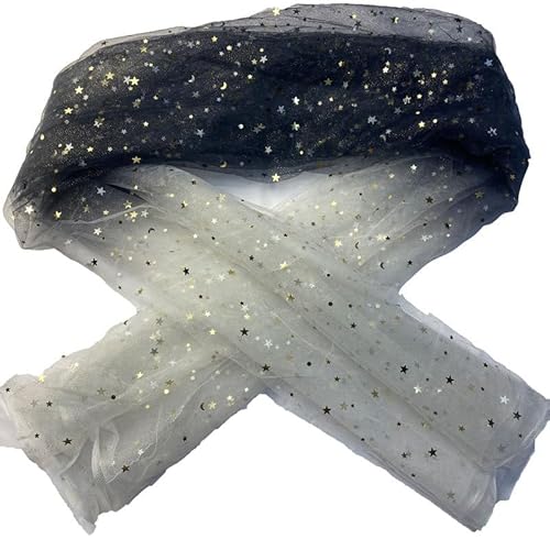 100cm* 150cm Chiffon Stoff Pailletten Stoffe Tüll Netzstoff Sternenhimmel Druck Stoffe zum Nähen zum Dekorieren Basteln Für Kleidung Dekoration Hochzeitszubehör Gardine Vorhänge Tischdecken Deko 100cm* 150cm Chiffon Stoff Pailletten Stoffe Tüll Netzstoff Sternenhimmel Druck Stoffe zum Nähen zum Dekorieren Basteln Für Kleidung Dekoration Hochzeitszubehör Gardine Vorhänge Tischdecken Deko von SYSUII