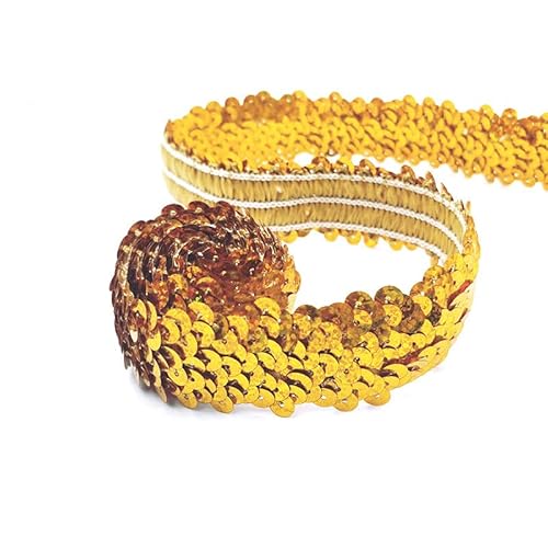 SYSUII 10M*30mm Paillettenband Glänzendes Zierband Paillettenband Glitzer Borte aus Dekoband Zierband FüR DIY NäHen KostüMe Handwerk Verzierungen Kleidung Kleid Dekoration Schmuckherstellung-Gold SYSUII 10M*30mm Paillettenband Glänzendes Zierband Paillettenband Glitzer Borte aus Dekoband Zierband FüR DIY NäHen KostüMe Handwerk Verzierungen Kleidung Kleid Dekoration Schmuckherstellung-Gold von SYSUII