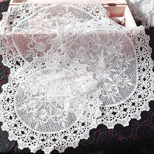 12 Stück weiße Spitze Runde Tischset-handgefertigt gehäkelte Untersetzer Tischläufer Handarbeit Geklöppelt Spitzendeckchen Häkeldeckchen Tischdecke für Tassen,Vasen,Küche,Esszimmer-15cm #9 12 Stück weiße Spitze Runde Tischset-handgefertigt gehäkelte Untersetzer Tischläufer Handarbeit Geklöppelt Spitzendeckchen Häkeldeckchen Tischdecke für Tassen,Vasen,Küche,Esszimmer-15cm #9 von SYSUII