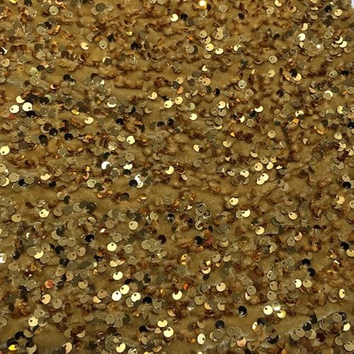 125cm * 1m Tüllstoff Paillettenstoff Glitzer Garn Tüll Deko Stoffe Kostümstoff zum Nähen glitzernder Stoff Tüll Pailletten-Stoff für DIY handgemachte Kleidung Hochzeit Kleid Dekoration-Gold 125cm * 1m Tüllstoff Paillettenstoff Glitzer Garn Tüll Deko Stoffe Kostümstoff zum Nähen glitzernder Stoff Tüll Pailletten-Stoff für DIY handgemachte Kleidung Hochzeit Kleid Dekoration-Gold von SYSUII