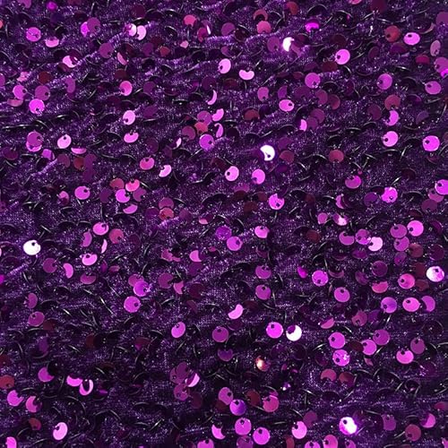 125cm * 1m Tüllstoff Paillettenstoff Glitzer Garn Tüll Deko Stoffe Kostümstoff zum Nähen glitzernder Stoff Tüll Pailletten-Stoff für DIY handgemachte Kleidung Hochzeit Kleid Dekoration-Lila 125cm * 1m Tüllstoff Paillettenstoff Glitzer Garn Tüll Deko Stoffe Kostümstoff zum Nähen glitzernder Stoff Tüll Pailletten-Stoff für DIY handgemachte Kleidung Hochzeit Kleid Dekoration-Lila von SYSUII