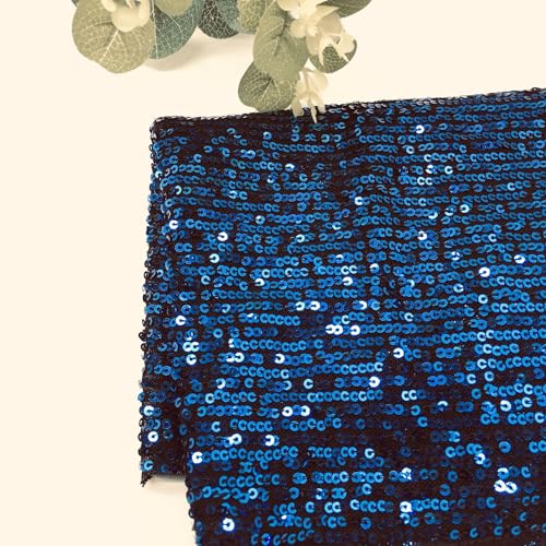 125cm * 2 Yard Bestickter 3D Pailletten-Stoff Sparkly Stoff glitzernder Stoff Glitzer Garn Tüll Deko Stoffe Glitzertüllstoff für DIY Tisch Tutu Rock Nähen Party Hochzeitsdekoration -Dunkelblau 125cm * 2 Yard Bestickter 3D Pailletten-Stoff Sparkly Stoff glitzernder Stoff Glitzer Garn Tüll Deko Stoffe Glitzertüllstoff für DIY Tisch Tutu Rock Nähen Party Hochzeitsdekoration -Dunkelblau von SYSUII