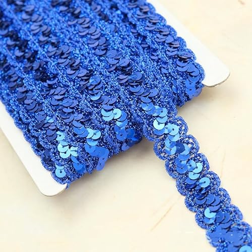 13M*23mm Glänzendes Geflochten Zierband Paillettenband Paillettenschnur Dekoratives Accessoire Glitzer Borte Aus Dekoband FüR Diy NäHen KostüMe Handwerk Verzierungen Schmuckherstellung-Dunkelblau 13M*23mm Glänzendes Geflochten Zierband Paillettenband Paillettenschnur Dekoratives Accessoire Glitzer Borte Aus Dekoband FüR Diy NäHen KostüMe Handwerk Verzierungen Schmuckherstellung-Dunkelblau von SYSUII