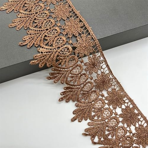 15 Yard Spitzenband, 8cm Breite Spitze mit Blumenmuster Spitze Band DIY Spitzenbordüre Zierband für Handwerk Dessous Hochzeitskleid Geschenkverpackung Dekorieren, Nahen Weihnachten -Kaffee 15 Yard Spitzenband, 8cm Breite Spitze mit Blumenmuster Spitze Band DIY Spitzenbordüre Zierband für Handwerk Dessous Hochzeitskleid Geschenkverpackung Dekorieren, Nahen Weihnachten -Kaffee von SYSUII