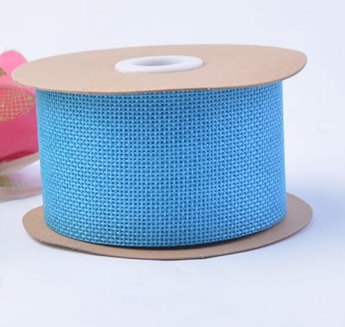 2 Rollen Juteband -5cm Breit 10M Vintage Geschenkband Dekoband Burlap Juteband Leinen Band für Handwerk Geschenkverpackung Basteln Blumenstrauß Dekoration Hochzeitdeko Weihnachten Haus Deko-Blau 2 Rollen Juteband -5cm Breit 10M Vintage Geschenkband Dekoband Burlap Juteband Leinen Band für Handwerk Geschenkverpackung Basteln Blumenstrauß Dekoration Hochzeitdeko Weihnachten Haus Deko-Blau von SYSUII