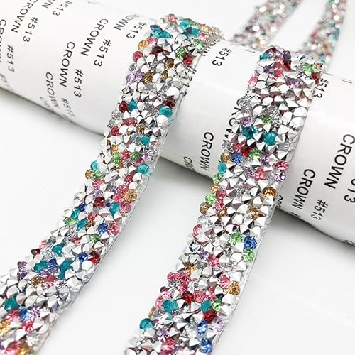 2 Yard Kristall Strass Diamant Band DIY Dekoration Aufkleber Strassband Selbstklebende Glitzersteine Strass Bling Band für DIY Kunsthandwerk Telefon Dekoration Hochzeit Geburtstag Deko-Bunt 2 Yard Kristall Strass Diamant Band DIY Dekoration Aufkleber Strassband Selbstklebende Glitzersteine Strass Bling Band für DIY Kunsthandwerk Telefon Dekoration Hochzeit Geburtstag Deko-Bunt von SYSUII