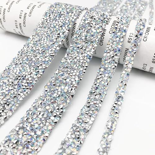 2 Yards 1cm Breite Selbstklebend Kristall Strass Diamant Band DIY Bling Diamant Aufkleber Bling Strass Band für Kunsthandwerk DIY Hochzeit Dekoration Party Handwerk Telefon-Silber Bunt 2 Yards 1cm Breite Selbstklebend Kristall Strass Diamant Band DIY Bling Diamant Aufkleber Bling Strass Band für Kunsthandwerk DIY Hochzeit Dekoration Party Handwerk Telefon-Silber Bunt von SYSUII