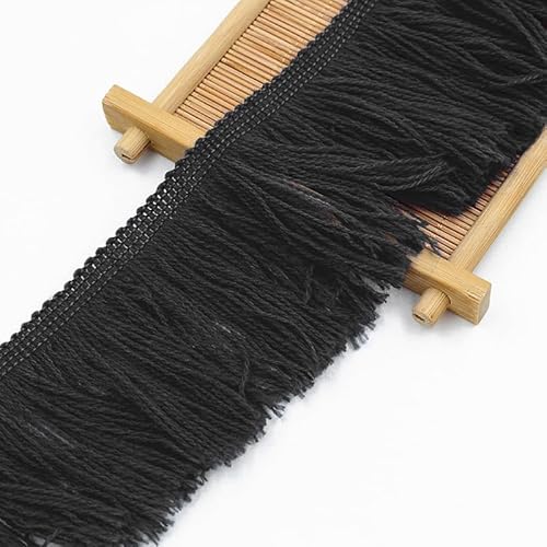 20 Meter 7cm Breit Baumwolle Quaste Fransenbesatz Quaste Trimmen Nähzubehör Fransen Trim Dekoband Tanzfransen Schnittfranse Seide Quaste Für Kleid DIY Kleidung Vorhang Nähen Bastelzubehör-Schwarz 20 Meter 7cm Breit Baumwolle Quaste Fransenbesatz Quaste Trimmen Nähzubehör Fransen Trim Dekoband Tanzfransen Schnittfranse Seide Quaste Für Kleid DIY Kleidung Vorhang Nähen Bastelzubehör-Schwarz von SYSUII