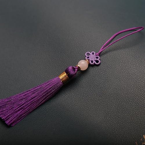 25 Stücke Mini Quasten,Handgemachte Seidige Quaste Schlüsselanhänger mit Perlen Lesezeichen Quaste Anhänger Kleinen Chinesischen Knoten für DIY Schmuck Ohrring Basteln Schlüsselanhänger -dunkellila 25 Stücke Mini Quasten,Handgemachte Seidige Quaste Schlüsselanhänger mit Perlen Lesezeichen Quaste Anhänger Kleinen Chinesischen Knoten für DIY Schmuck Ohrring Basteln Schlüsselanhänger -dunkellila von SYSUII