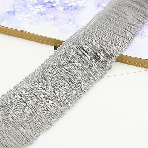 25m Länge 5cm Breite Quaste Seide Fransen Geschnitten Fransenborte Spitze Quaste Band DIY Zubehör Fransenborte für Bekleidungszubehör Nähen Handwerk Hochzeit Deko Handwerk & Dekoration,grau 25m Länge 5cm Breite Quaste Seide Fransen Geschnitten Fransenborte Spitze Quaste Band DIY Zubehör Fransenborte für Bekleidungszubehör Nähen Handwerk Hochzeit Deko Handwerk & Dekoration,grau von SYSUII